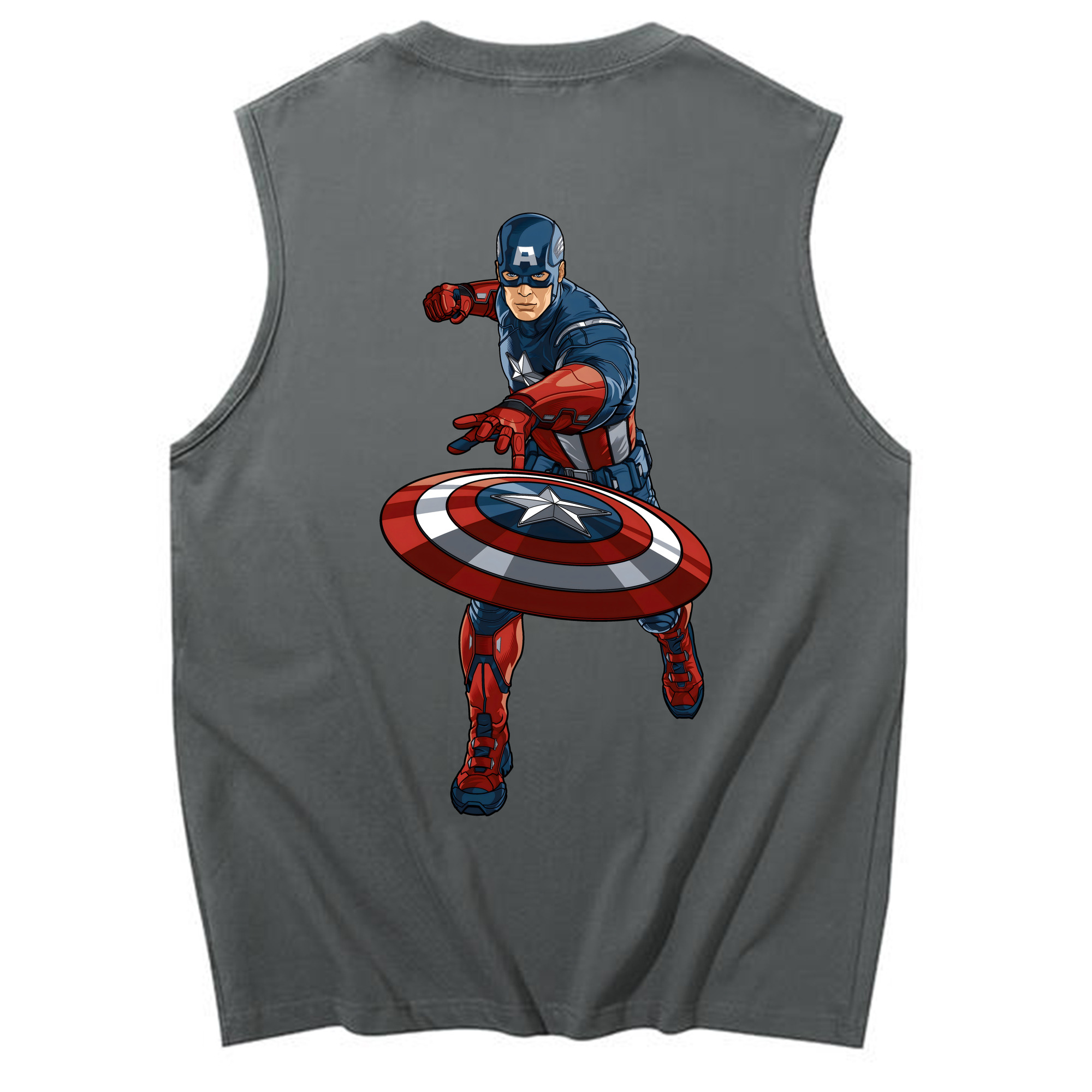 （画像用） アベンジャーズ The Avengers コットン100％タンクトップ（背面プリント）